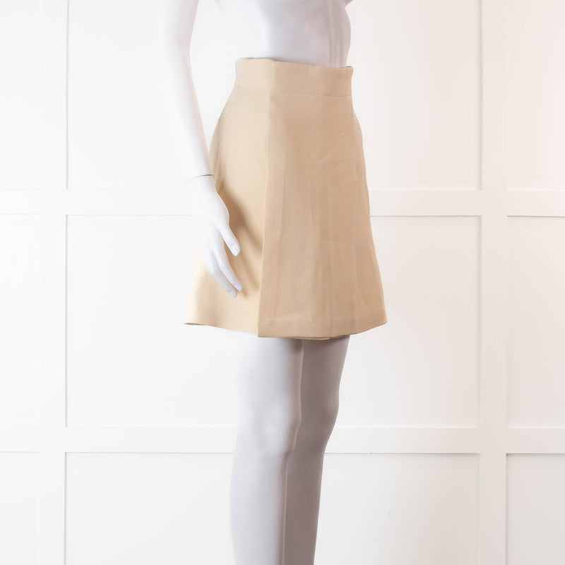Christian Dior Off White A-Line Mini Skirt