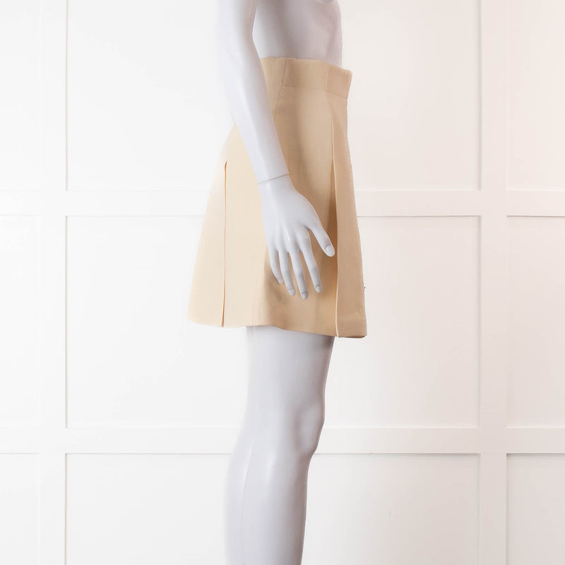 Christian Dior Off White A-Line Mini Skirt