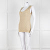 Missoni Yellow and Green Ribbed Knitted Tank Top