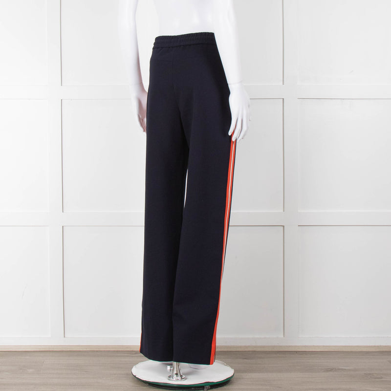 ME + EM Navy Orange Side Strap Elasticated Waist Trousers