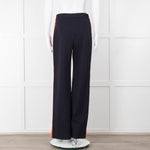 ME + EM Navy Orange Side Strap Elasticated Waist Trousers