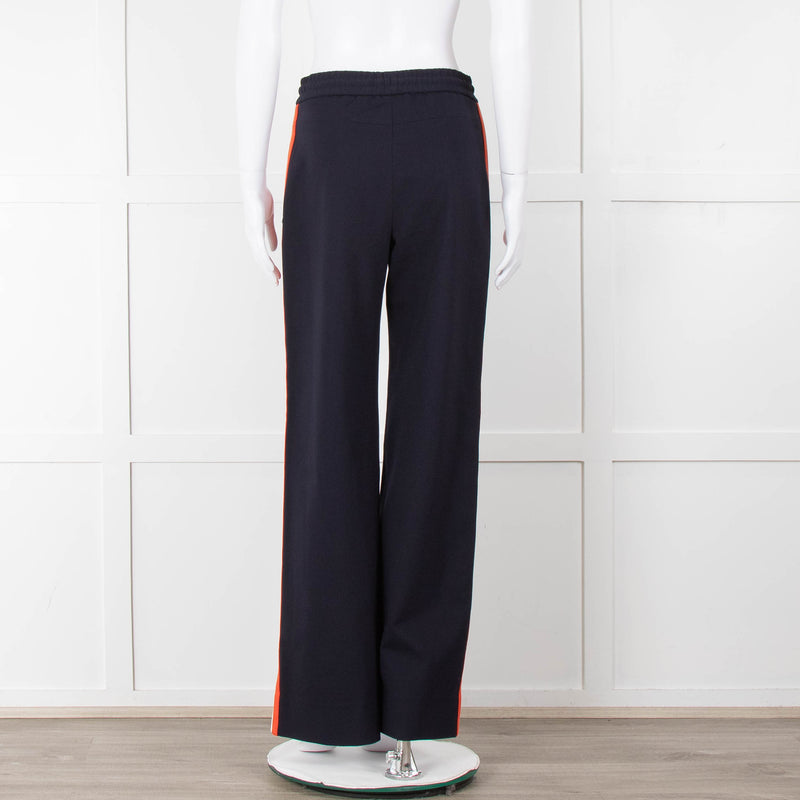 ME + EM Navy Orange Side Strap Elasticated Waist Trousers