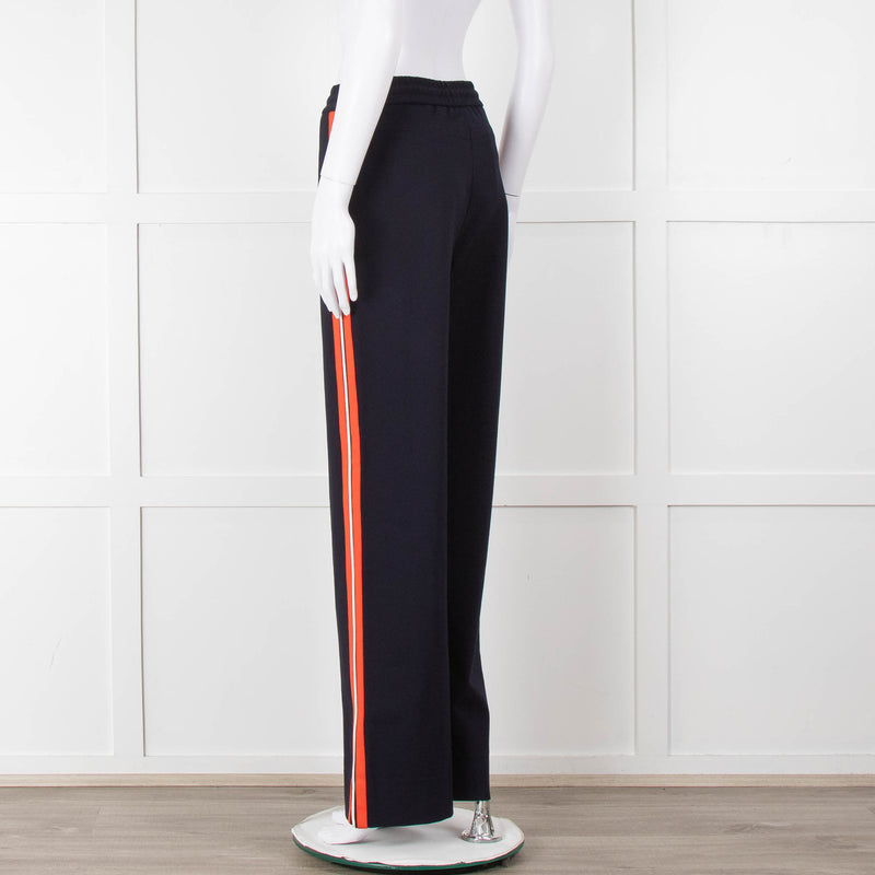 ME + EM Navy Orange Side Strap Elasticated Waist Trousers