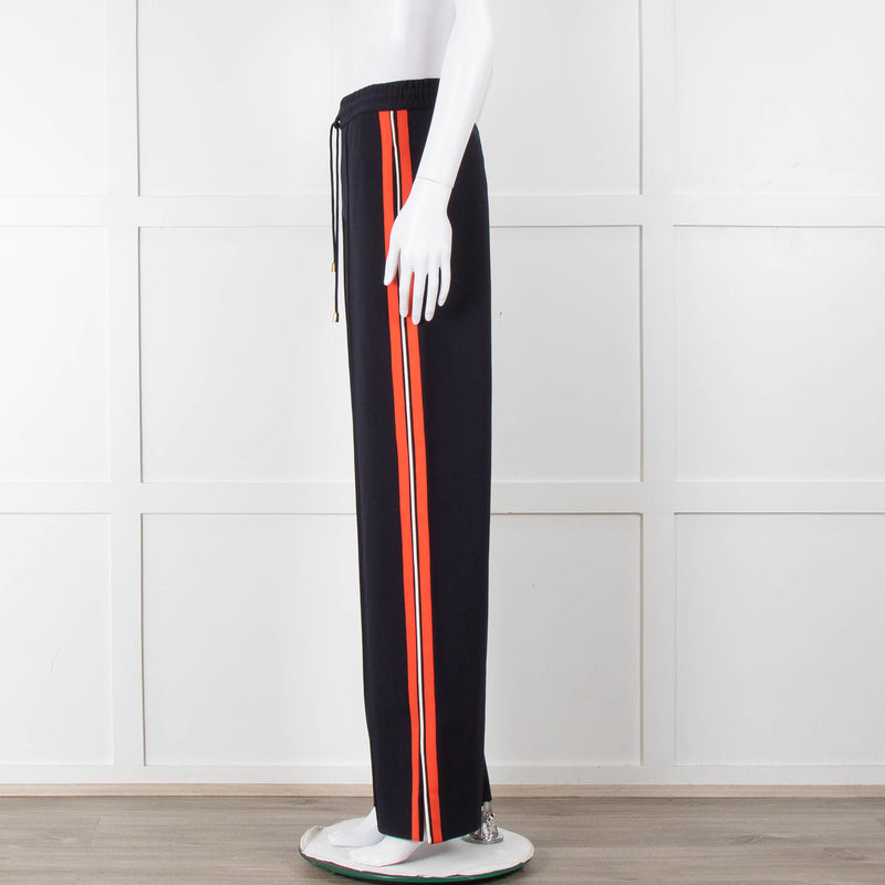 ME + EM Navy Orange Side Strap Elasticated Waist Trousers