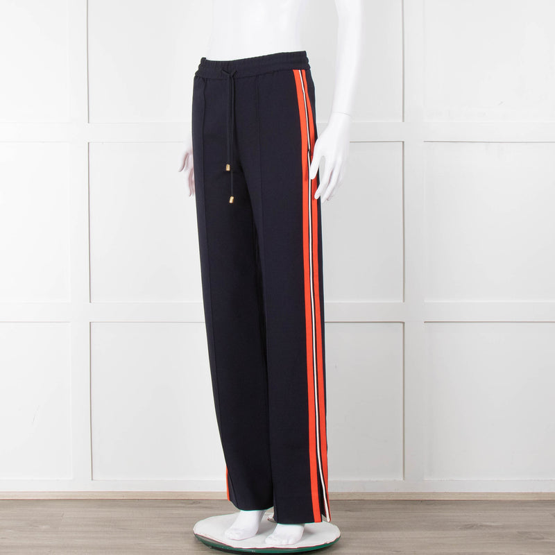 ME + EM Navy Orange Side Strap Elasticated Waist Trousers