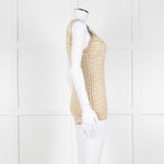 Missoni Yellow and Green Ribbed Knitted Tank Top