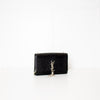 Saint Laurent Kate Medium Tassel Croc Embossed Crossbody Bag Silver