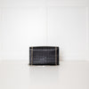Saint Laurent Kate Medium Tassel Croc Embossed Crossbody Bag Silver