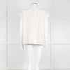 BA&SH Cream Frill Tie Neck Top