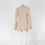 Acne Studios Yellow Beige Check Single Breasted Jacket