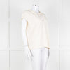 BA&SH Cream Frill Tie Neck Top