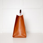 Fendi Large Sunshine Tote Bag in Brown Calfskin Leather