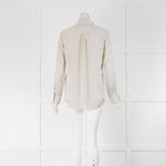 Equipment Cream Navy Star Shirt