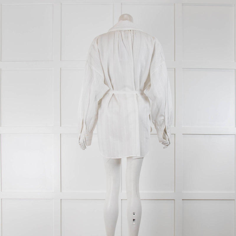 Day Birger Mikkelsen White Striped Oversized Top