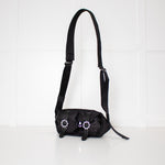 Simone Rocha Black Nylon Bag with Crystal & Pearl Buckles