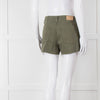 Paige Khaki Raw Edge Shorts