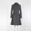 Dolce & Gabbana Grey Cashmere Jewel Button Coat