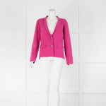 NRBY Pink Knit Cotton Cashmere Blend Jacket