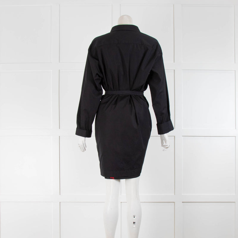 Dsquared2 Black Cotton Shirt Dress