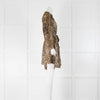 Zadig & Voltaire Beige Brown Black Animal Print Silky Mini Dress