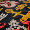Hermes Navy Gold Ferronnerie Vintage Scarf