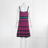 Missoni Damson Red And Blue Chevron Knit Sundress