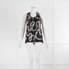 Tory Burch Black Sequin With Vest With Snake Detail