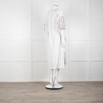 Rose And Rose White And Grey Kaftan Dress With Tassle Ties