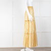 Ridley Gold Tiered Maxi Skirt