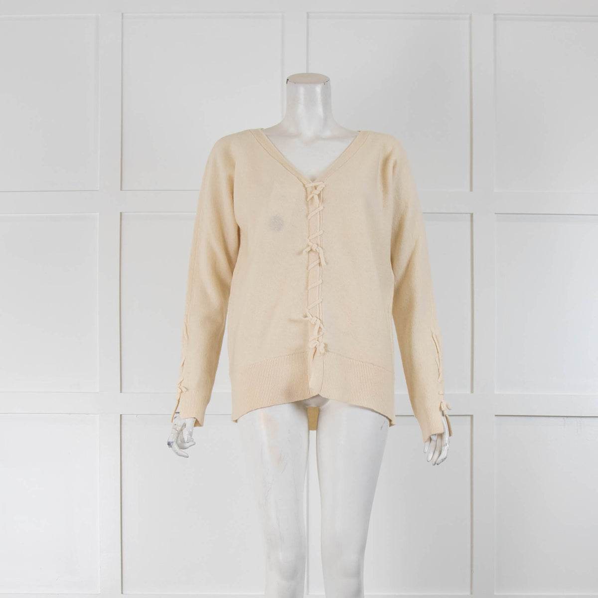 Jeff Banks Cream V Back Jumper