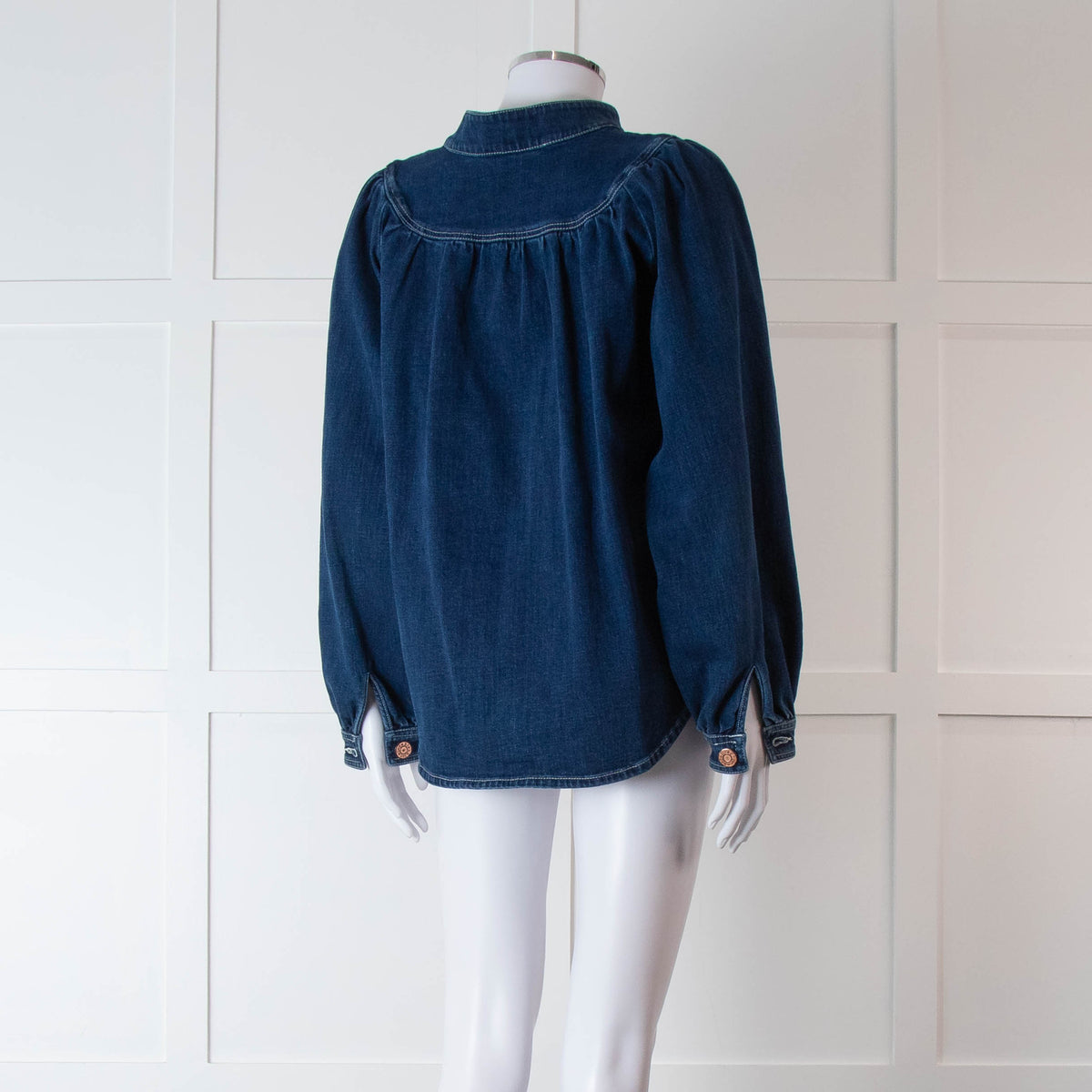 See By Chloe Dark Denim Long Sleeve Shirt