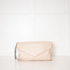 See By Chloe Cream Leather Leonie Embellished Zipper Puller Clutch Bag