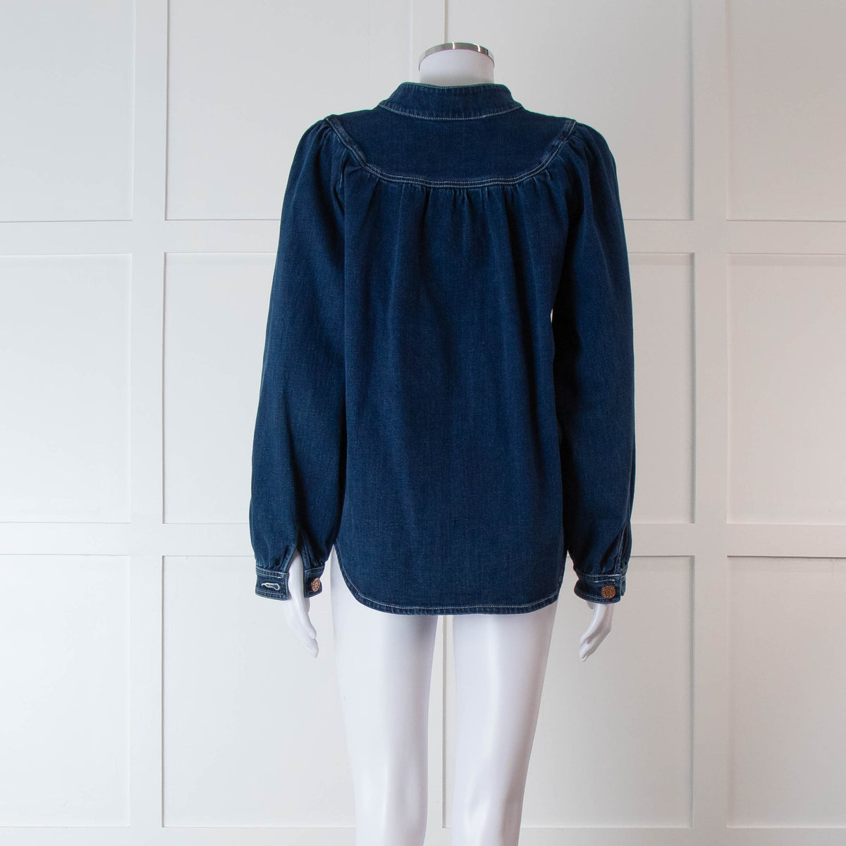 See By Chloe Dark Denim Long Sleeve Shirt