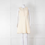 Claudie Pierlot Cream Scallop Edge Sleeveless Dress