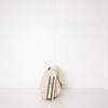 See By Chloe Cream Leather Leonie Embellished Zipper Puller Clutch Bag