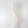 Claudie Pierlot Cream Scallop Edge Sleeveless Dress