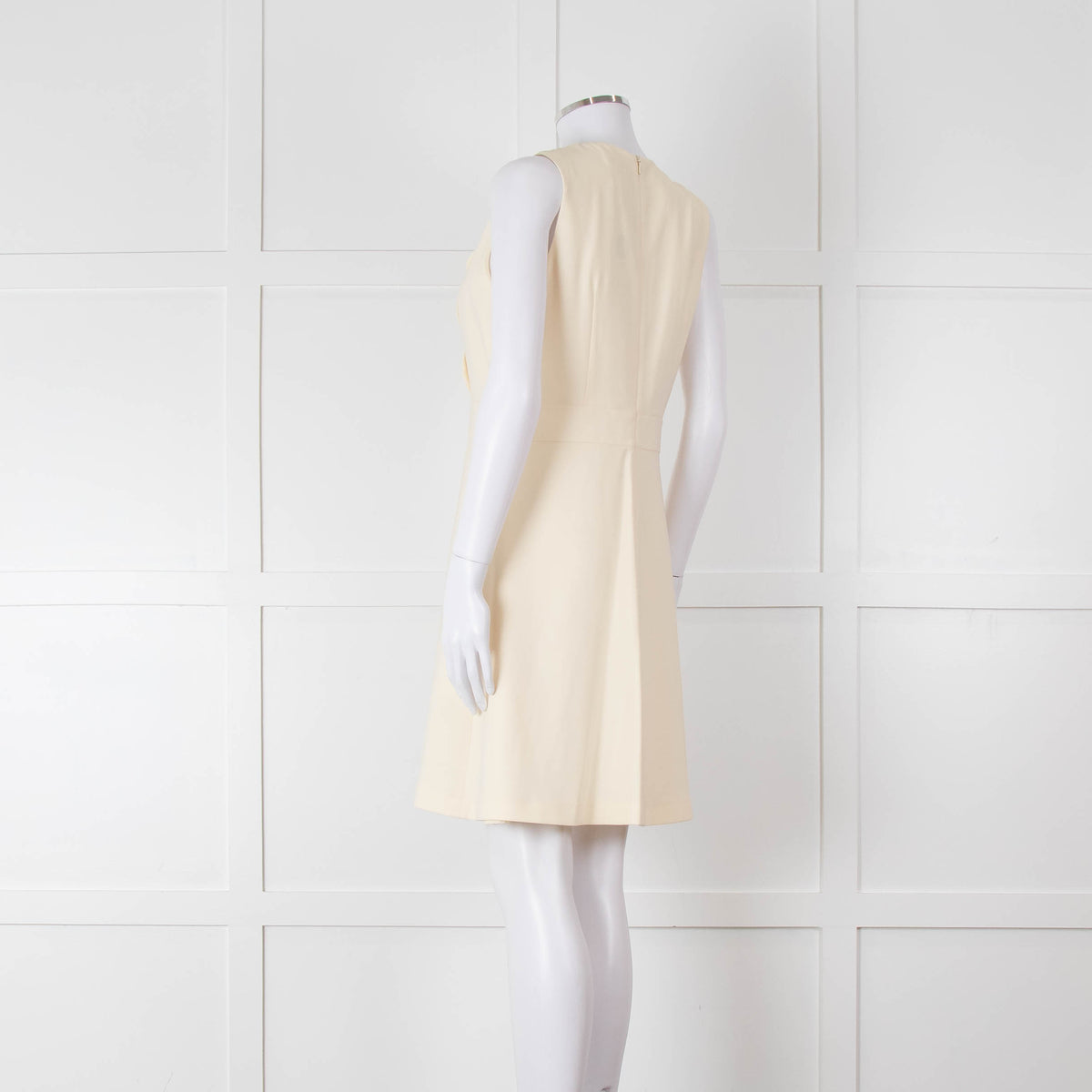 Claudie Pierlot Cream Scallop Edge Sleeveless Dress
