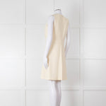 Claudie Pierlot Cream Scallop Edge Sleeveless Dress
