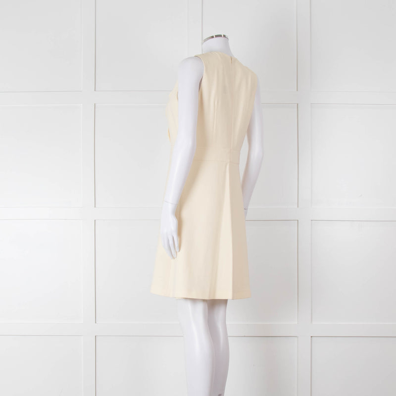 Claudie Pierlot Cream Scallop Edge Sleeveless Dress