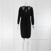 Barbara Schwarzer Black Dress with Leather Trim