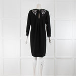 Barbara Schwarzer Black Dress with Leather Trim