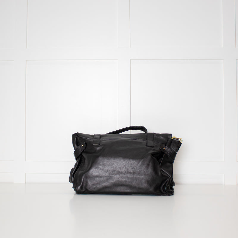 Mulberry Black Leather Alexa Handbag