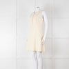Claudie Pierlot Cream Scallop Edge Sleeveless Dress