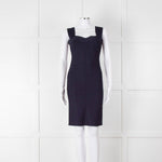 Herve Leger Navy Bandage Cocktail Dress