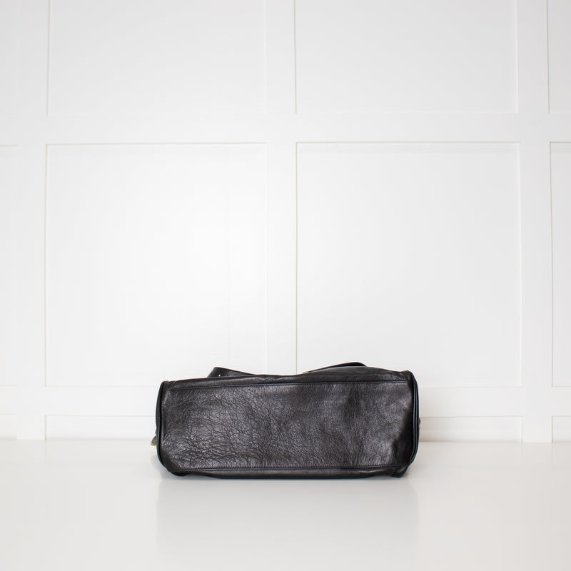 Mulberry Black Leather Alexa Handbag