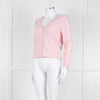 N.Peal Pink 100% Cashmere V Neck Cardigan