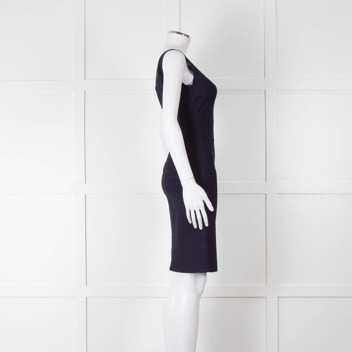 Herve Leger Navy Bandage Cocktail Dress