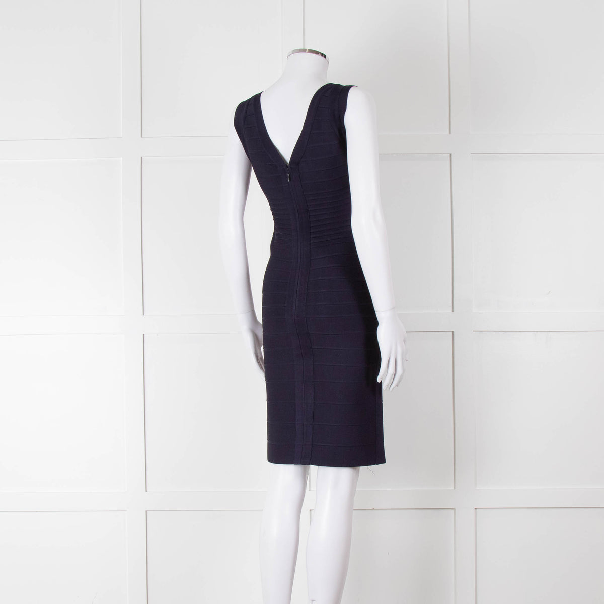 Herve Leger Navy Bandage Cocktail Dress