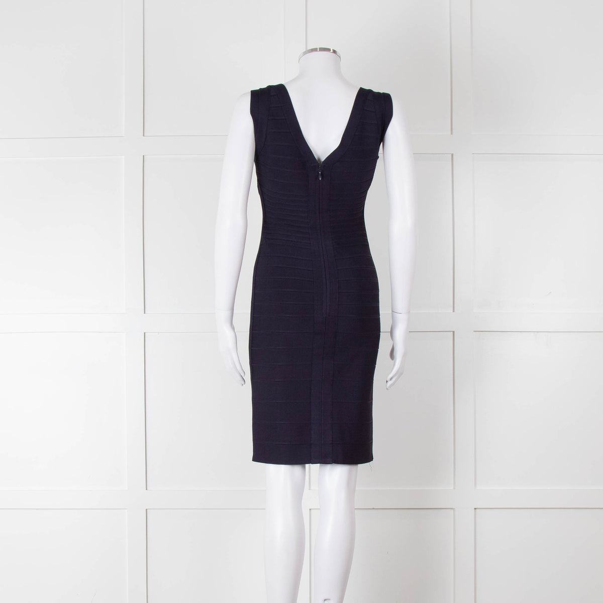 Herve Leger Navy Bandage Cocktail Dress