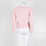 N.Peal Pink 100% Cashmere V Neck Cardigan